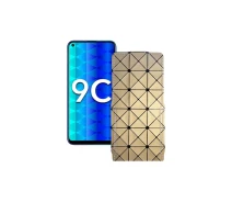 Купить - чехол для смартфона  Чехол-флип из экокожи для телефона Honor 9c Золотой ромб