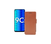 Купить - чехол для смартфона  Чехол-книга из экокожи для телефона Honor 9c Коричневый