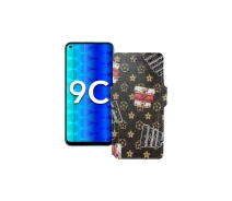 Купить - чехол для смартфона  Чехол-книга из экокожи для телефона Honor 9c Луи-Витон-коричневый