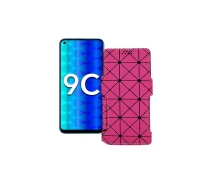 Купить - чехол для смартфона  Чехол-книга из экокожи для телефона Honor 9c Розовый ромб