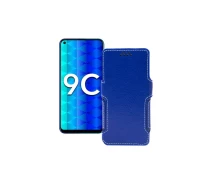 Купить - чехол для смартфона  Чехол-книга из экокожи для телефона Honor 9c Синий
