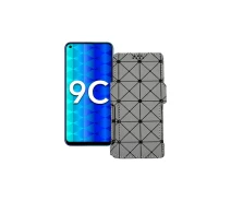 Купить - чехол для смартфона  Чехол-книга из экокожи для телефона Honor 9c Серый ромб