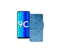 Купить - чехол для смартфона  Чехол-книга из экокожи для телефона Honor 9c Фэшн голубой