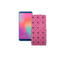 Купить - чехол для смартфона  Чехол-флип из экокожи для телефона Honor View 10 Розовый ромб