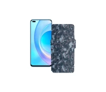 Купить - чехол для смартфона  Чехол-книга из экокожи для телефона Honor 50 Lite Хаки-синий