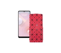 Купить - чехол для смартфона  Чехол-флип из экокожи для телефона HTC Desire 20 Plus Красный ромб