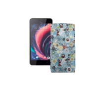 Купить - чехол для смартфона  Чехол-флип из экокожи для телефона HTC Desire 10 pro Круги-цветные