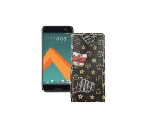 Купить - чехол для смартфона  Чехол-флип из экокожи для телефона HTC 10 Луи-Витон-коричневый