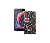 Купить - чехол для смартфона  Чехол-флип из экокожи для телефона HTC Desire 10 pro Луи-Витон-коричневый