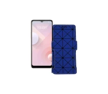 Купить - чехол для смартфона  Чехол-книга из экокожи для телефона HTC Desire 20 Plus Синий ромб
