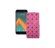 Купить - чехол для смартфона  Чехол-флип из экокожи для телефона HTC 10 Розовый ромб