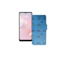 Купить - чехол для смартфона  Чехол-книга из экокожи для телефона HTC Desire 20 Plus Фэшн голубой