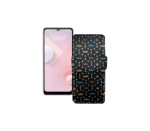 Купить - чехол для смартфона  Чехол-книга из экокожи для телефона HTC Desire 20 Plus Фэшн черный