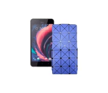 Купить - чехол для смартфона  Чехол-флип из экокожи для телефона HTC Desire 10 pro Синий ромб