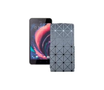 Купить - чехол для смартфона  Чехол-флип из экокожи для телефона HTC Desire 10 pro Серый ромб