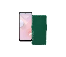 Купить - чехол для смартфона  Чехол-книга из экокожи для телефона HTC Desire 20 Plus Темно-зеленый