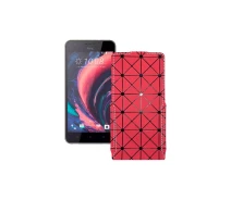 Купить - чехол для смартфона  Чехол-флип из экокожи для телефона HTC Desire 10 pro Красный ромб