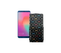 Купить - чехол для смартфона  Чехол-флип из экокожи для телефона Honor View 10 Фэшн черный