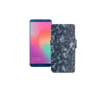 Купить - чехол для смартфона  Чехол-книга из экокожи для телефона Honor View 10 Хаки-синий