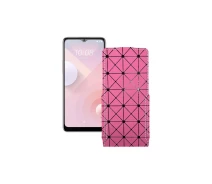 Купить - чехол для смартфона  Чехол-флип из экокожи для телефона HTC Desire 20 Plus Розовый ромб