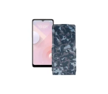 Купить - чехол для смартфона  Чехол-флип из экокожи для телефона HTC Desire 20 Plus Хаки-синий