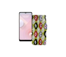 Купить - чехол для смартфона  Чехол-книга из экокожи для телефона HTC Desire 20 Plus Камни-цветные