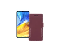 Купить - чехол для смартфона  Чехол-книга из экокожи для телефона Honor X10 Max 5G Бордовый