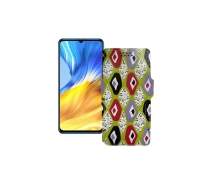 Купить - чехол для смартфона  Чехол-книга из экокожи для телефона Honor X10 Max 5G Камни-цветные