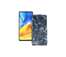 Купить - чехол для смартфона  Чехол-флип из экокожи для телефона Honor X10 Max 5G Хаки-синий