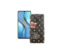 Купить - чехол для смартфона  Чехол-флип из экокожи для телефона Honor X30 Max Луи-Витон-коричневый