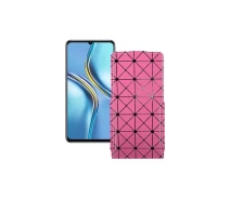 Купить - чехол для смартфона  Чехол-флип из экокожи для телефона Honor X30 Max Розовый ромб