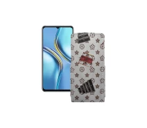 Купить - чехол для смартфона  Чехол-флип из экокожи для телефона Honor X30 Max Луи-Витон-белый