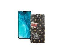 Купить - чехол для смартфона  Чехол-флип из экокожи для телефона Honor 9x Lite Луи-Витон-коричневый