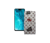 Купить - чехол для смартфона  Чехол-флип из экокожи для телефона Honor 9x Lite Луи-Витон-белый