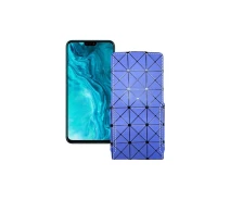 Купить - чехол для смартфона  Чехол-флип из экокожи для телефона Honor 9x Lite Синий ромб
