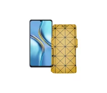 Купить - чехол для смартфона  Чехол-книга из экокожи для телефона Honor X30 Max Золотой ромб