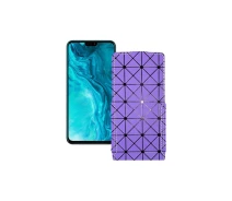 Купить - чехол для смартфона  Чехол-флип из экокожи для телефона Honor 9x Lite Фиолетовый ромб