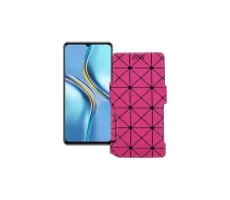 Купить - чехол для смартфона  Чехол-книга из экокожи для телефона Honor X30 Max Розовый ромб