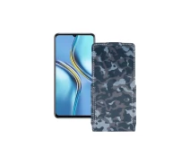 Купить - чехол для смартфона  Чехол-флип из экокожи для телефона Honor X30 Max Хаки-синий