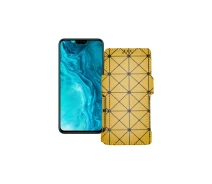 Купить - чехол для смартфона  Чехол-книга из экокожи для телефона Honor 9x Lite Золотой ромб