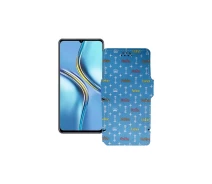Купить - чехол для смартфона  Чехол-книга из экокожи для телефона Honor X30 Max Фэшн голубой