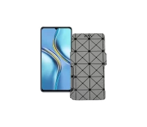 Купить - чехол для смартфона  Чехол-книга из экокожи для телефона Honor X30 Max Серый ромб