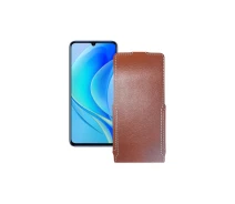 Купить - чехол для смартфона  Чехол-флип из экокожи для телефона Huawei Nova Y70 Коричневый