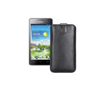 Купить - чехол для смартфона  Вытяжка из кожи для телефона Huawei Ascend G600 Черный
