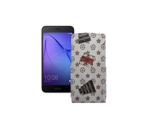 Купить - чехол для смартфона  Чехол-флип из экокожи для телефона Honor 6A Pro Луи-Витон-белый