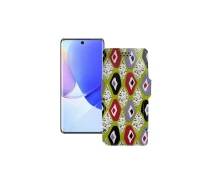 Купить - чехол для смартфона  Чехол-книга из экокожи для телефона Huawei Nova 9 Камни-цветные