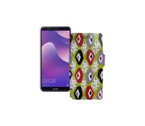 Купить - чехол для смартфона  Чехол-книга из экокожи для телефона Huawei Nova 2 lite Камни-цветные