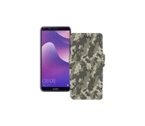 Купить - чехол для смартфона  Чехол-книга из экокожи для телефона Huawei Nova 2 lite Хаки-зеленый