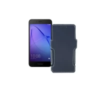 Купить - чехол для смартфона  Чехол-книга из экокожи для телефона Honor 6A Черный глянец