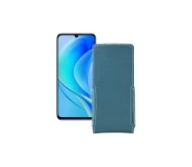 Купить - чехол для смартфона  Чехол-флип из экокожи для телефона Huawei Nova Y70 Тм. Бирюзовый